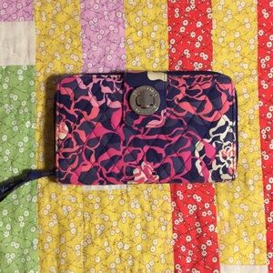 Vera Bradley “Katalina Pink” Turnlock Wallet
